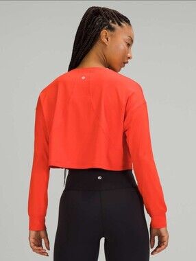 Lululemon Muscle Love Long Sleeve Autumn Red Size 10